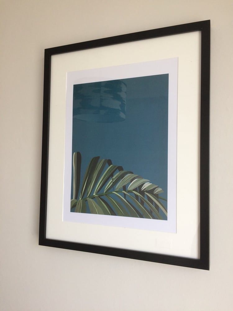 Image of Blue Tropical Giclée Art Print 