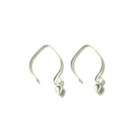 Image 4 of Tiny sterling silver earrings dangle drop