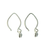 Image 1 of Tiny sterling silver earrings dangle drop