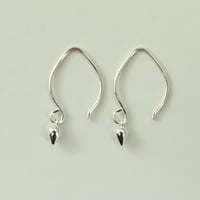 Image 5 of Tiny sterling silver earrings dangle drop
