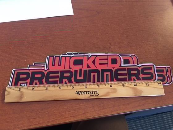 Image of 12" Wicked Prerunners Sticker