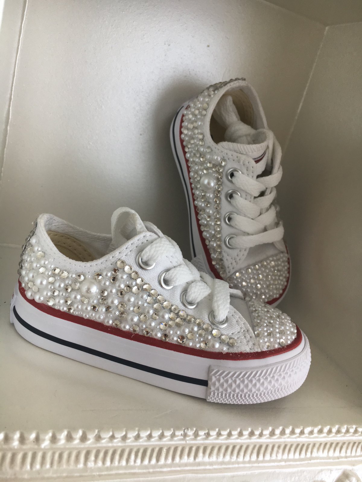 Crystal hot sale converse baby