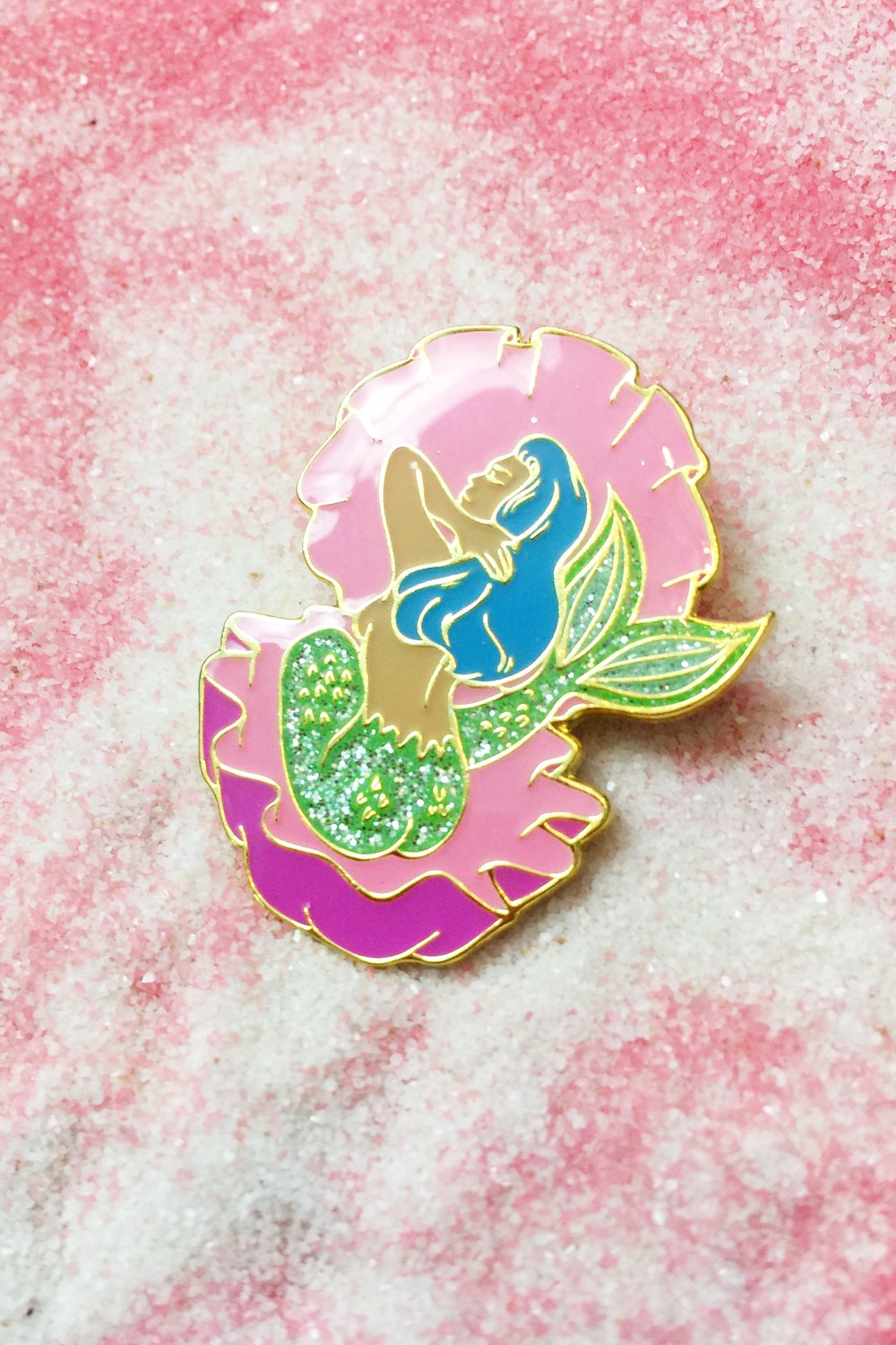 Image of PIN-UP MERMAID ENAMEL PIN