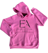 EVERYTHING AMOR pink&black pullover hoodie (pre order) !