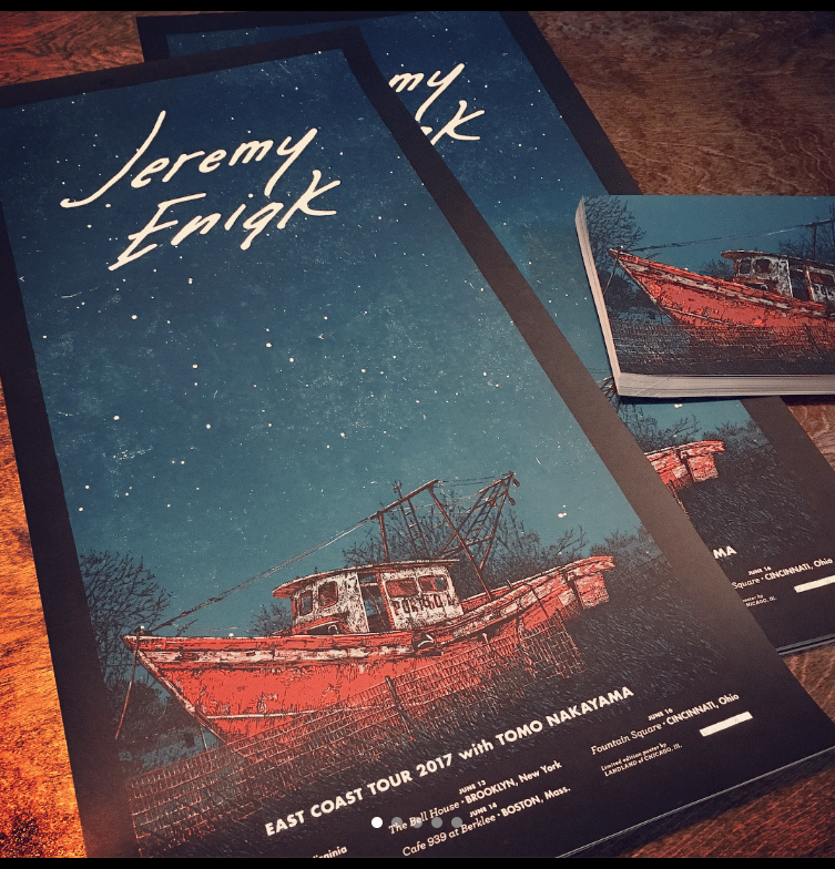 Jeremy Enigk (East Coast Tour 2017) • Limited Edition Official Poster (12" x 24")