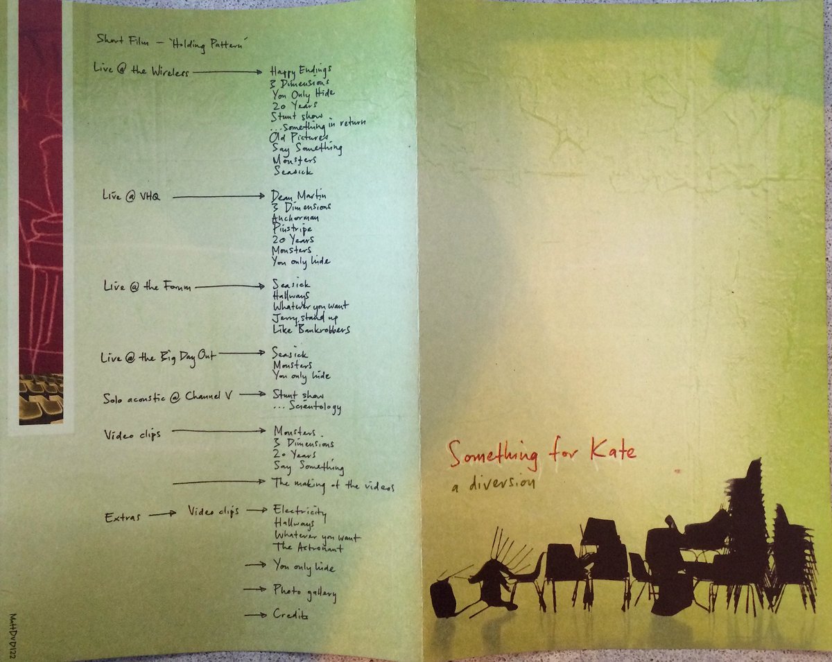 Image of Something for Kate - 'A Diversion' DVD Original