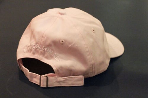 Image of León "Dad" hat Light Pink/White