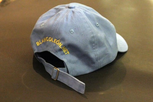 Image of León "Dad" Hat (Blue/Yellow)