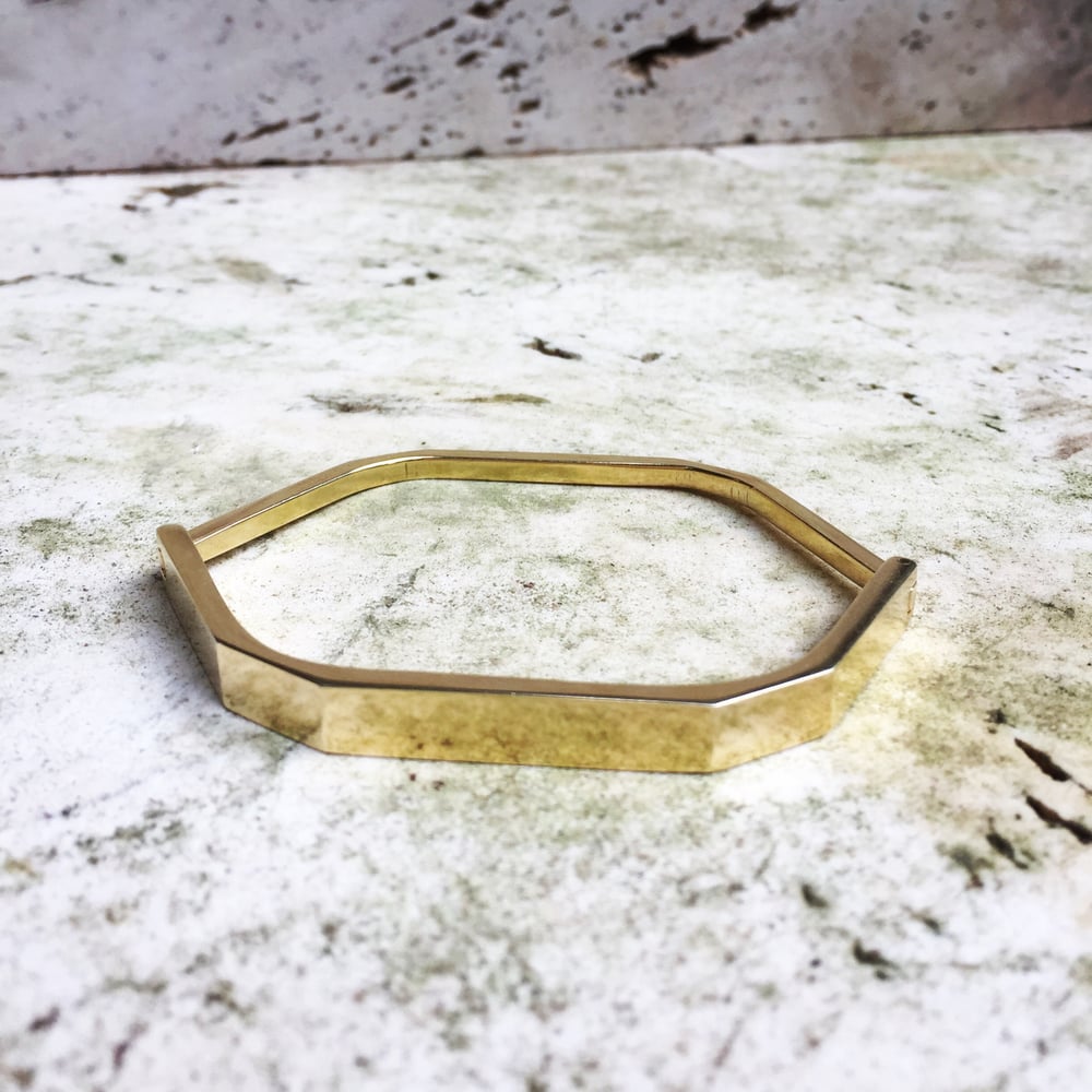 Image of Faceted hinge cuff