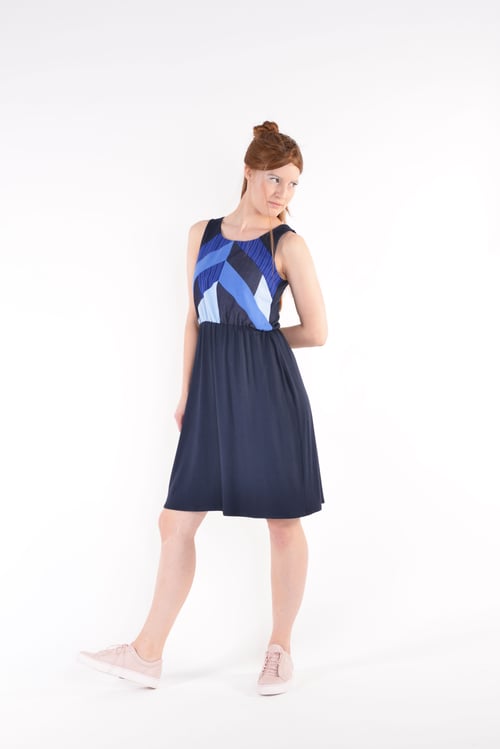 Image of Dress FINI blue mix