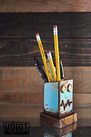 Image of Desk organizer/Small: Pencil Pusher Robot Sky Fox