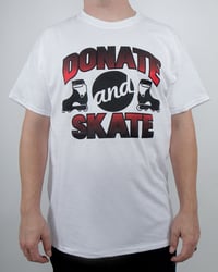 Image 2 of Donate and Skate tee