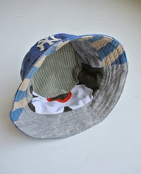 Image 5 of Reworked NY Reversible Bucket Hat MCM Blue Small 22"