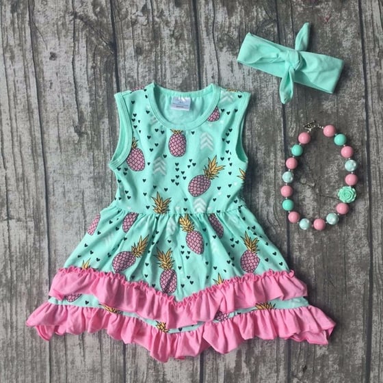 Image of Pineapple Ruffle Dress