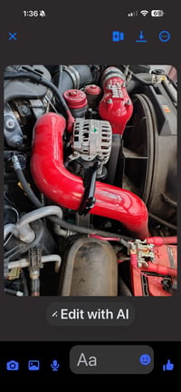 Image 4 of 2003-2007 6.0 Powerstroke intercooler overkill hot support bracket  
