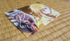 Image of LUCY & SONYA SIGNED Fairy Tail DRAGON CRY Card