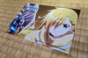Image of LUCY & SONYA SIGNED Fairy Tail DRAGON CRY Card