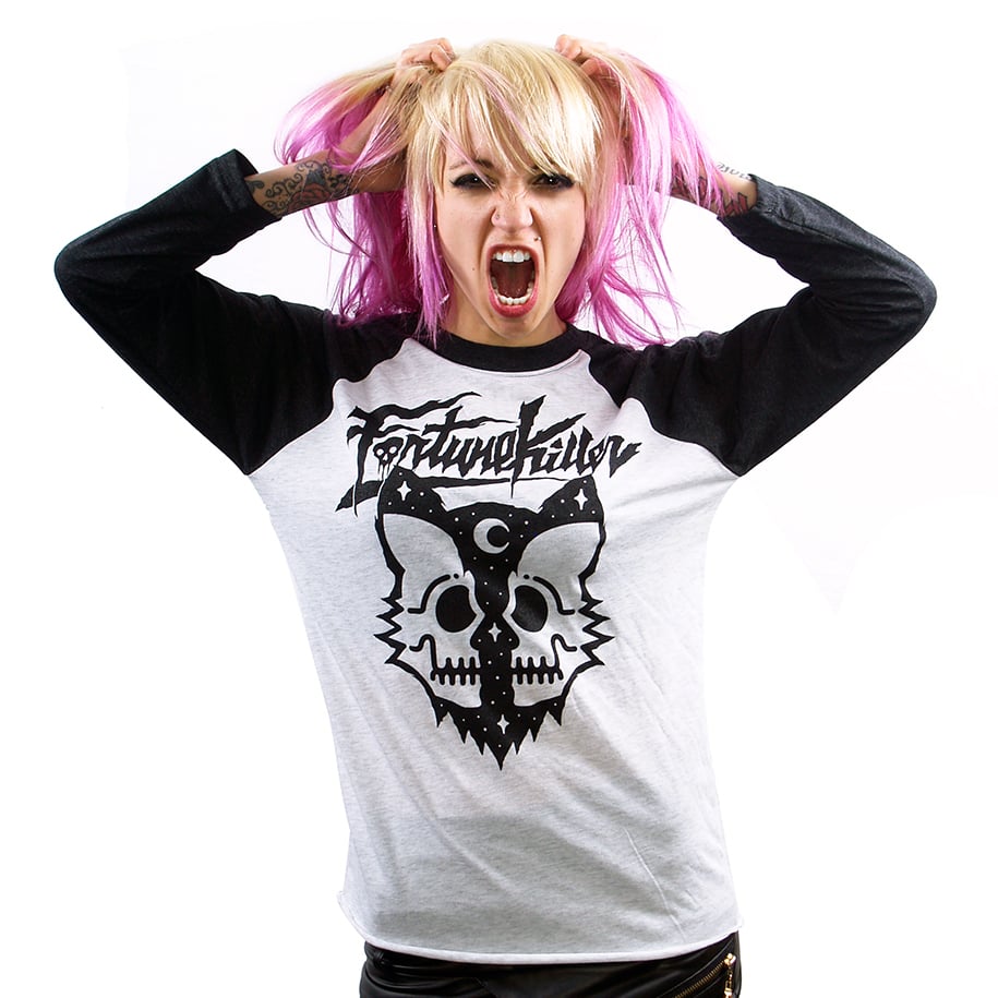 Image of KILLER CAT UNISEX BASEBALL T