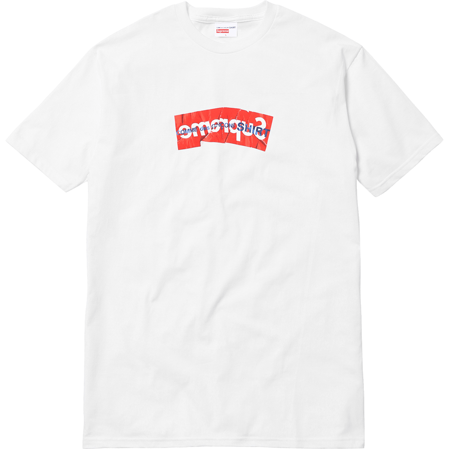 Image of Supreme x Comme De Garcon Tee - White