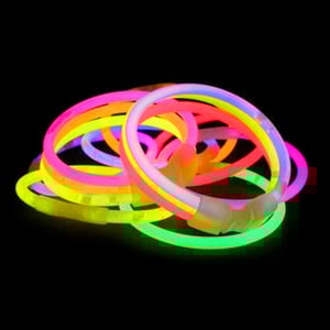 Image of 2000 Mixed Colour Glow Stick Bracelets