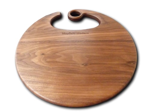 Image of Exotic Artisan Free-form Circular Serving Board