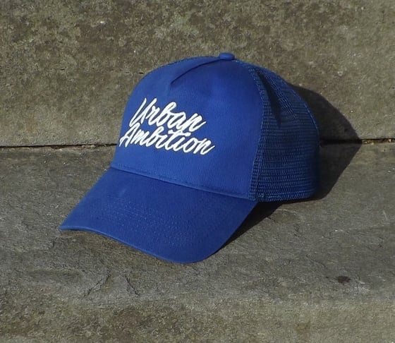 Image of Urban Ambition Trucker Cap Blue
