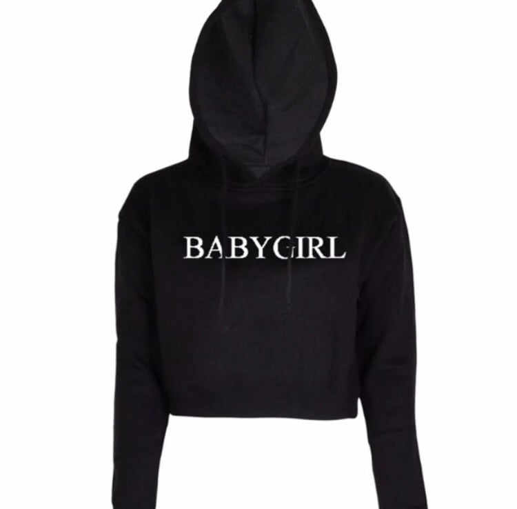baby girl crop hoodie