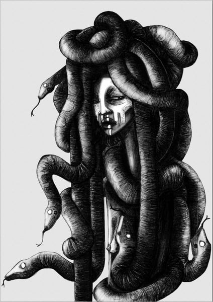 Image of Medusa meduse-moi A3 print