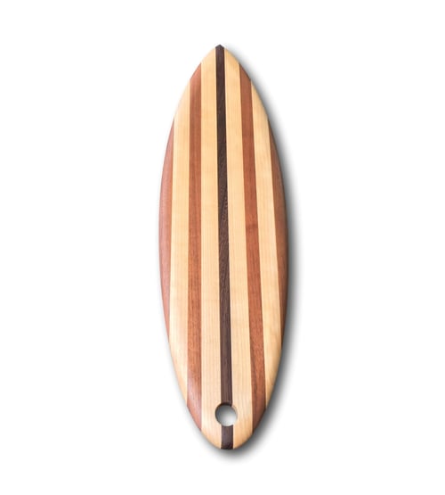 Image of Surfboard Serving Board2 - Laminated Inlays