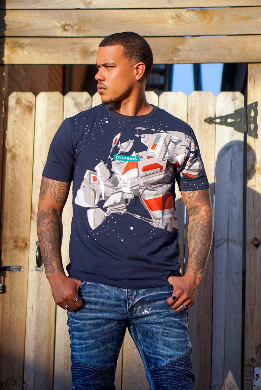 Image of Black Pyramid 'Galactic' Tee