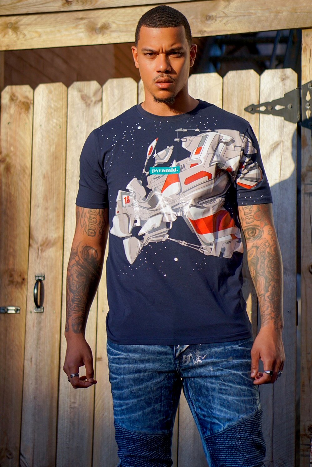 Image of Black Pyramid 'Galactic' Tee