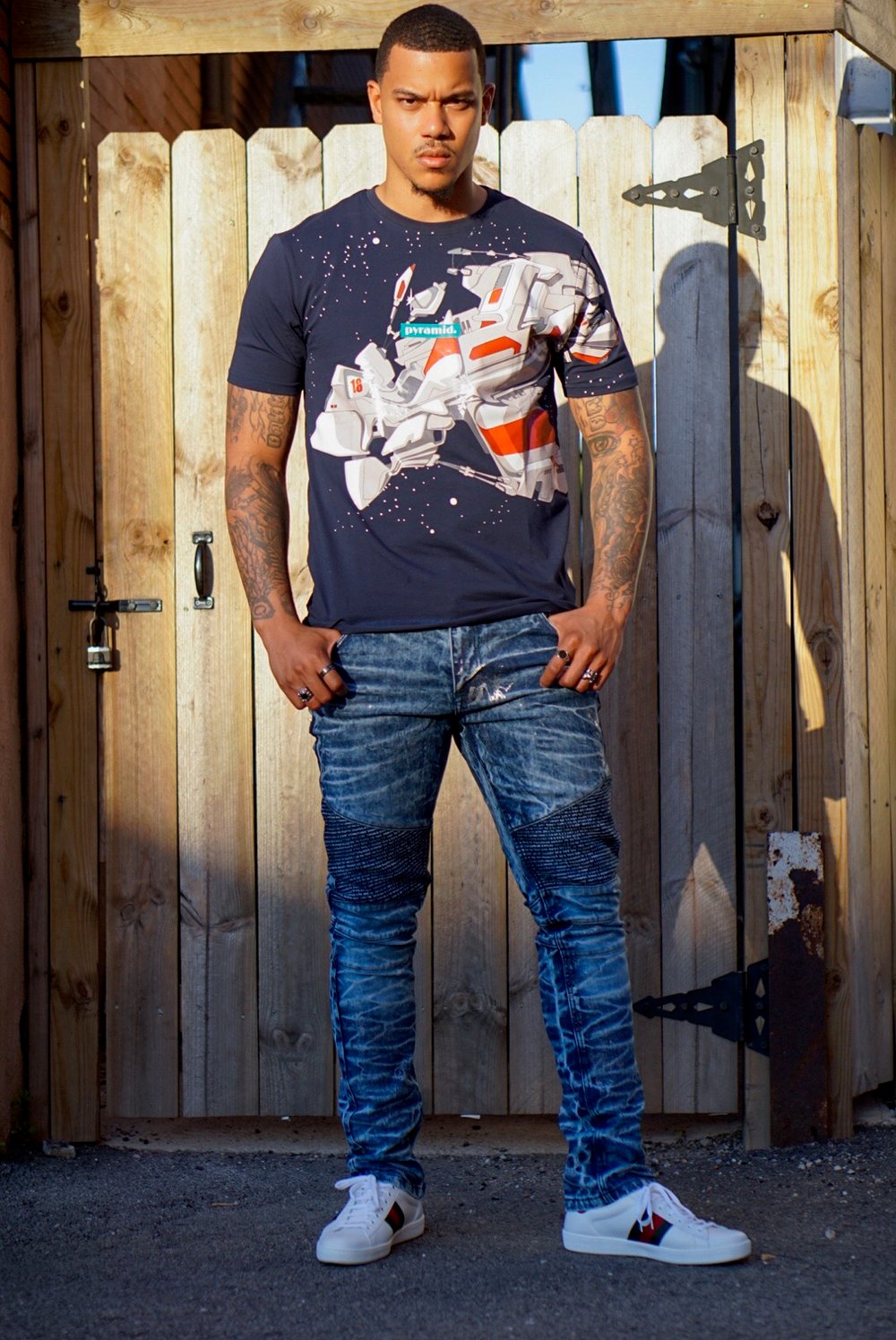 Image of Black Pyramid 'Galactic' Tee