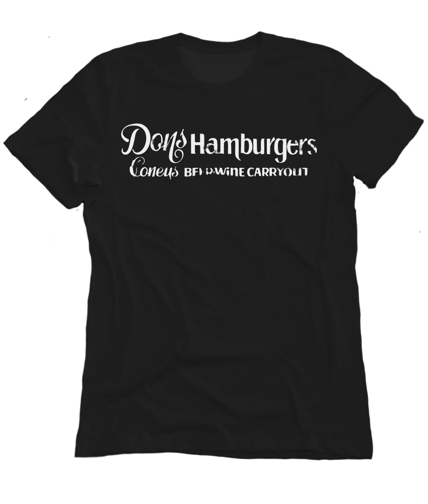 Image of Don's Hamburgers Black T shirt