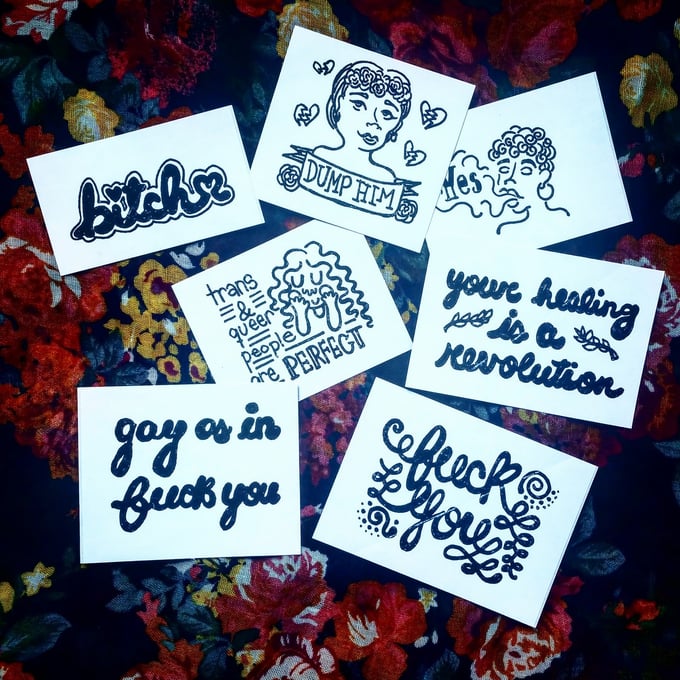 Image of Stickers (Black And White)