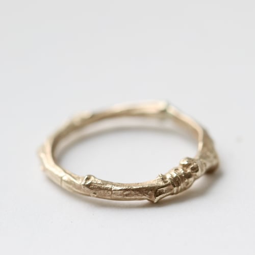 Image of Gold cherry tree twig ring