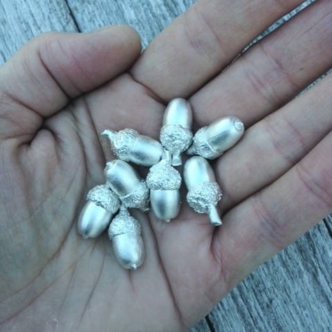 Image of Silver Acorn necklace