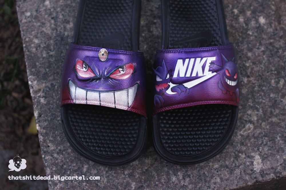 Image of Hand Painted Custom Nike Slides