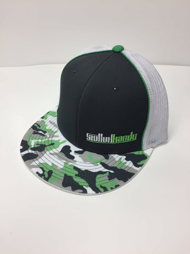 Image of Neon green camo - flex fit