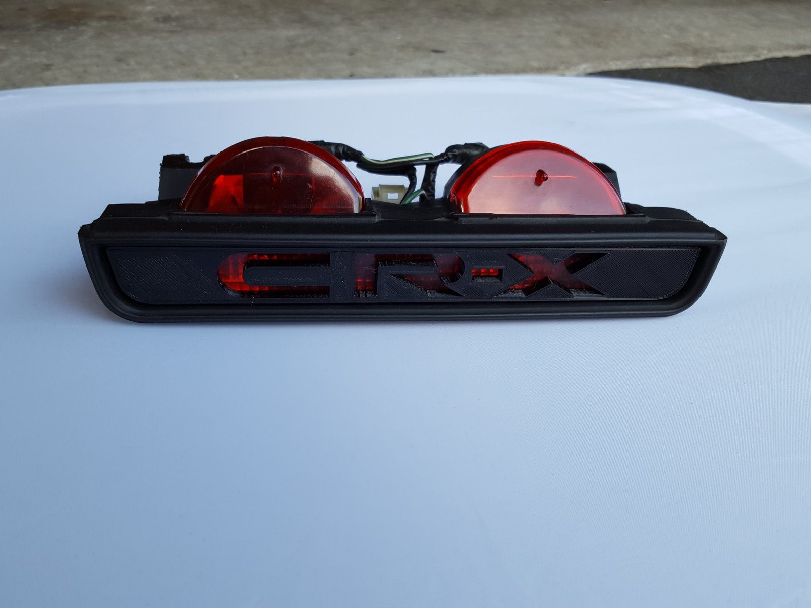 88-91 Honda CR-X Edition 3rd Brake Light Logo Overlay Panel MK2 