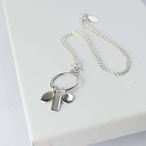 Image of Family keepsake initial necklace (3 TAGS)