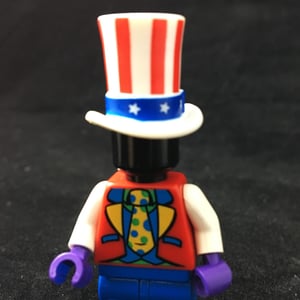 Image of Uncle Sam's Hat - 360 printing - Red, White and Blue w Stars!