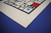 Image 3 of 'Spots and Dots' - A3 - 4 colour Screenprint on Grey Sugar paper
