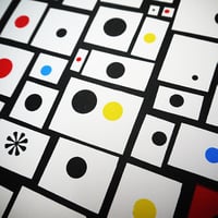 Image 5 of 'Spots and Dots' - A3 - 4 colour Screenprint on White cartridge