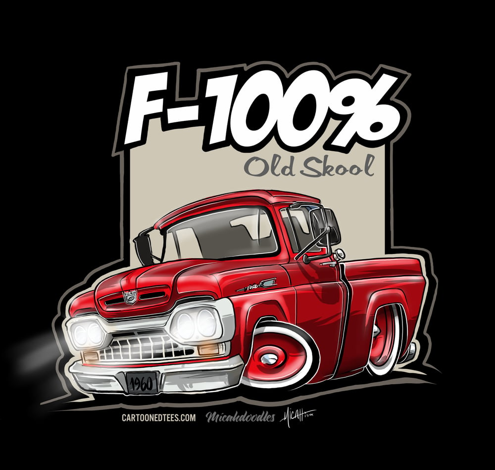 Image of '60 F100% Fleetside Red