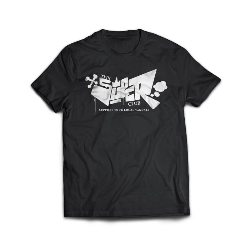 Image of T-SHIRT TV3 BLACK
