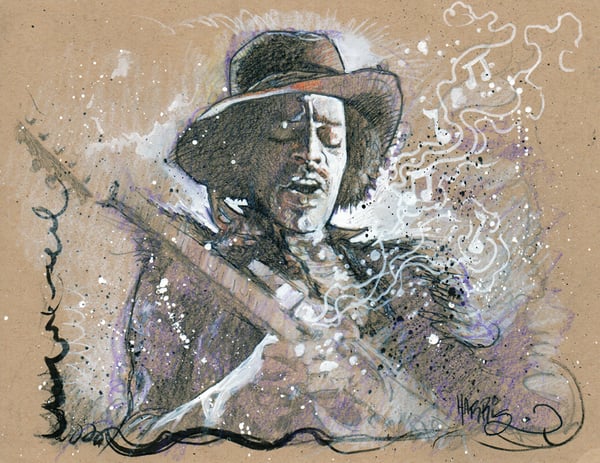 Image of Jimi Hendrix Studio Warm-Up