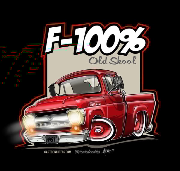 Image of '57 F100% Fleetside Red