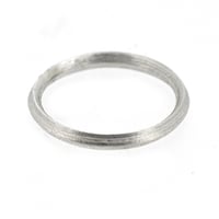 Image 4 of Sterling Silver Round 'Strata' Ring. 3.3mm diameter dome shaped band