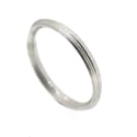 Sterling Silver Round 'Strata' Ring. 3.3mm diameter dome shaped band