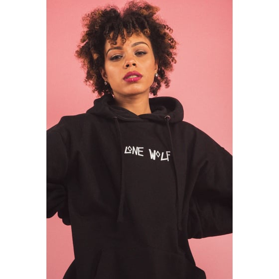 Image of Lone wolf over sized hoodie